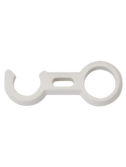 Крючок фиксатор трапа 25мм белый