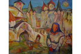 «Поруганная святыня» 1968 г., холст масло 88х102