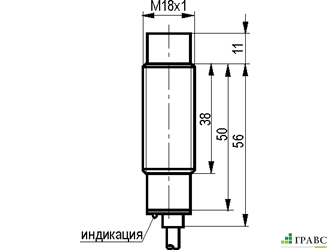 Индуктивный датчик ISN E4A-22-8-LP