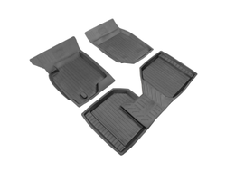 Коврик салонный резиновый (черный) для Mitsubishi Lancer IX (03-08)  (Борт 4см)