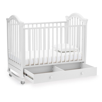 Детская кровать Nuovita Perla Dondolo, Bianco / Белый