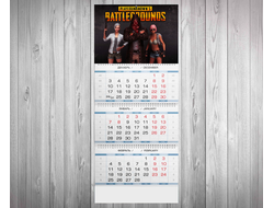 Календарь квартальный PlayerUnknown’s Battlegrounds, PUBG, ПУБГ №2