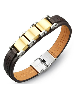 Мужской кожаный браслет For Seducer