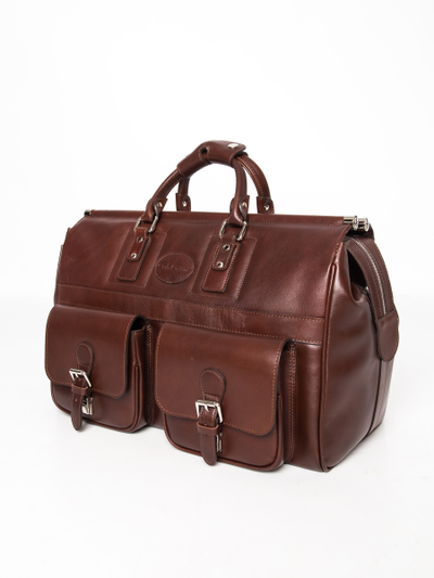 Кожаный саквояж Fabriano premium brown (арт. 4008-53)