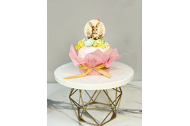 Кулич маковый с лимонным курдом и белым шоколадом "Лесная полянка"