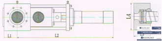 Фильтр расплава гидравлический с одной пластиной и двумя рабочими положениями