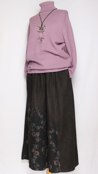 Свитер "Классика три пуговки" розовый, сирень, черный р.46-52