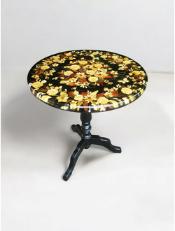 Стол "Цветы Балтики" 60 Черный II