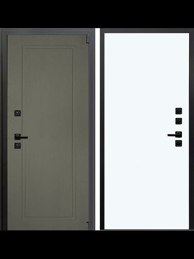 Стальная дверь НЕО Акустик М1 белая панель