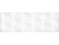 Настенная плитка декор Парижанка 1664-0184 20x60 гексагон белая