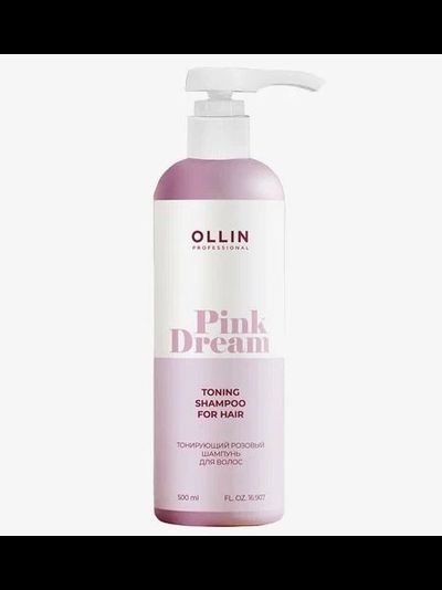 Ollin Professional PINK DREAM Тонирующий розовый шампунь для волос, 500 мл