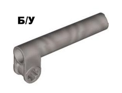 ! Б/У - Technic, Axle and Pin Connector Perpendicular with Extension, Flat Silver (53586 / 4609612 / 6129364 / 6323657 / 6395637) - Б/У
