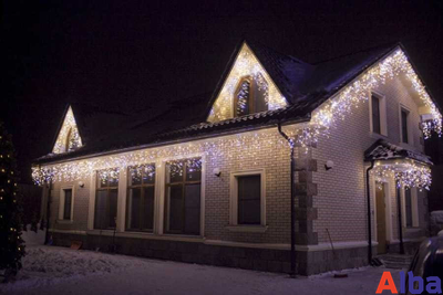 Бахрома 3*0.9 м БЕЛЫЙ ХОЛОДНЫЙ, постоянное свечение IP 65