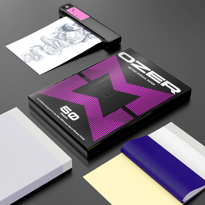 Трансферная бумага для ручного и машинного перевода OZER-M Thermal Transfer Paper, 50шт