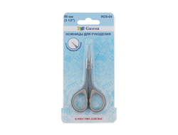 Ножницы "Gamma" ROS-04 для рукоделия в блистере 89 мм с прорезиненными ручками