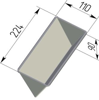 Хлебная форма Тостерная треугольная 225 х 110 х 90 мм