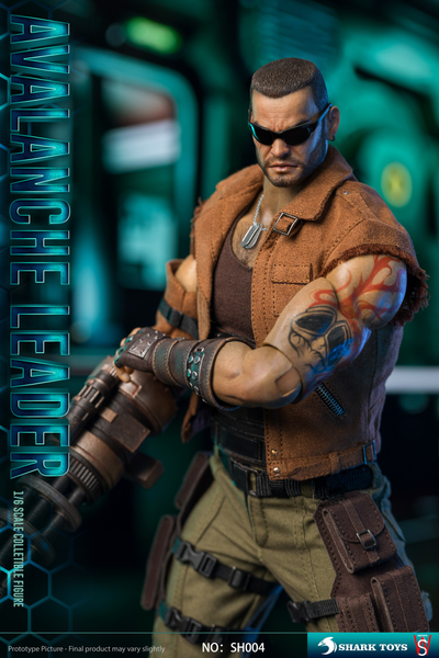 Баррет Уоллес (Final Fantasy VII Remake) - Коллекционная ФИГУРКА 1/6 Fantasy Reset - Avalanche Leader (SH004) - SHARKTOYS