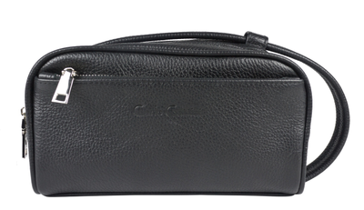 Кожаный несессер Carolo black (арт. 6004-01)
