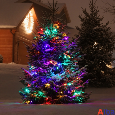 Гирлянда-нить 10 м, 220В, МУЛЬТИ, IP65, провод ПВХ, статика