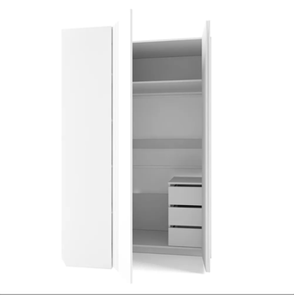 Шкаф угловой Мишель Белый