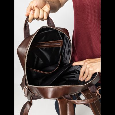 Кожаный рюкзак Viterbo Premium brown (арт. 3111-53)