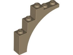 Arch 1 x 5 x 4 - Continuous Bow, Dark Tan (2339 / 6075069 / 6337778)