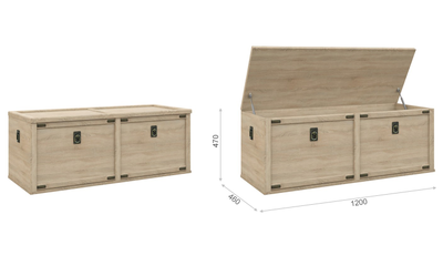 Сундук Валенсия с подушкой, дуб Сонома