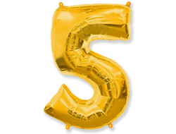 Фольгированная цифра-Золотая