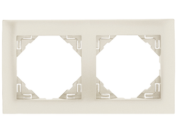 Рамка Logus 90 акварель, 2 поста, жемчуг - Efapel 90920 TPE