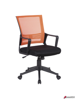 Кресло BRABIX « Balance MG-320», с подлокотниками, комбинированное черное/оранжевое. 531832