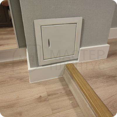 Плинтус ХДФ Dollken Cubu Flex Life 100мм Х 2,5 м 1013/5012 Белый