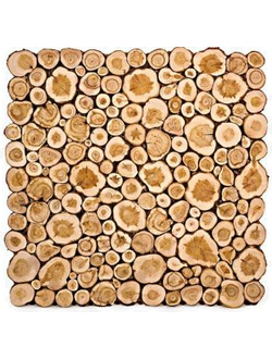 Панно из можжевельника на щите 400х400 мм