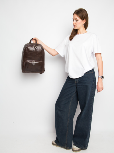 Женский кожаный рюкзак Vicenza Premium brown (арт. 
3105-52)