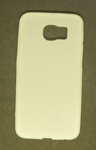 Защитная крышка силиконовая Samsung SM-G920F/Galaxy S6, белая матовая