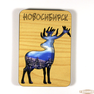 Магнит прорезной олень