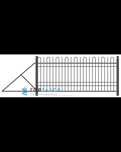 Установка под ключ Откатных сварных ворот для забора SZ15-07