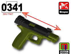 Пистолет MPX9 со сдвигающимся затвором (танковый-зеленый)