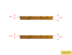 Колодки дискового тормоза питбайк двухпоршневой суппорт RACING SM-PARTS