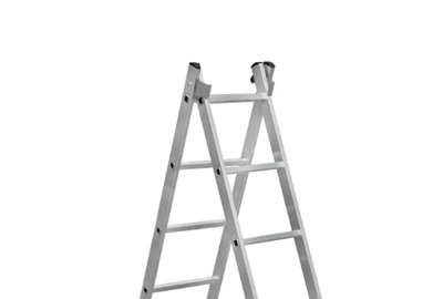 Лестница алюминиевая двухсекционная 6 ступеней, ВАРЯГ 2*6, 1,74/2,6 м