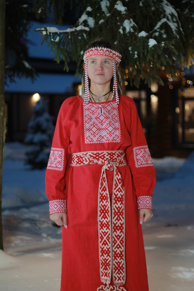 Платье славянское из крапивы "Женское счастье"