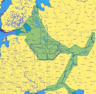 Карты C-Map Центральная часть России