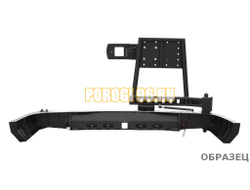 Задний силовой бампер серии Трофи на Mitsubishi L200 IV 2006-2014 (03.043.02)