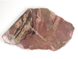 Родонит розовый, срез полированный с двух сторон, Россия, Урал (168*98*8 мм, 347 г) №36115