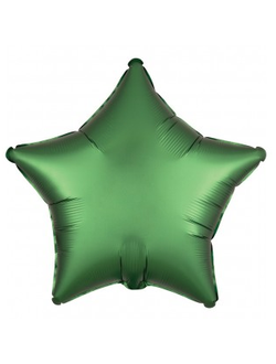Шар Звезда, Сатин, Зеленый Люкс