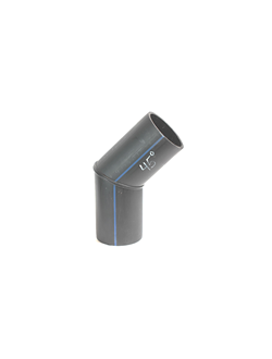 D180 SDR11 ОТВОД 01°- 45° СВАРНОЙ СЕГМЕНТНЫЙ ПНД ПЭ100