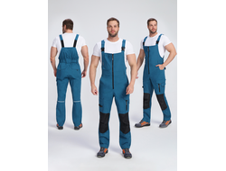 Полукомбинезон ProfLineSpecialist (тк.РипСтоп,240), циан/черный
