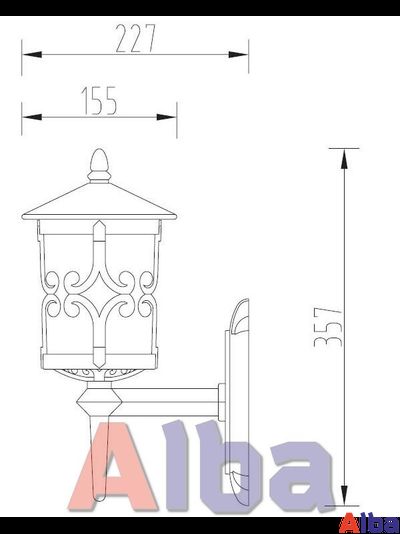 Frankfurt 15851А Парковый светильник