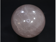 Шар Кварц розовый с эффектом астеризма, Бразилия (72 мм, 515 г) №18458