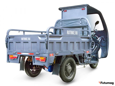 Грузовой электротрицикл Rutrike Глобус 1500 60V1000W серый