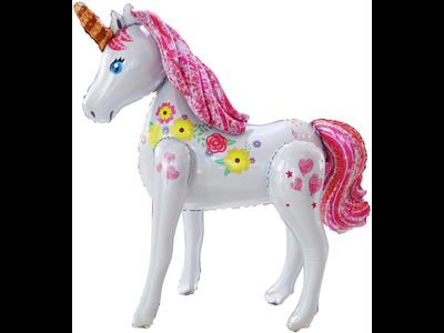 Шар 3D (46&#039;&#039;/117 см) Фигура, Цветочный единорог